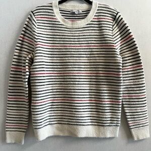 Fuzzy Striped Sweater